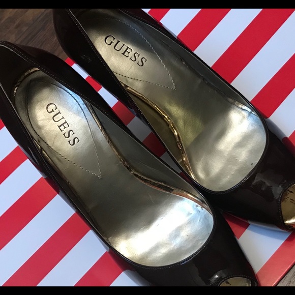 Guess brown and gold heels - Picture 5 of 6
